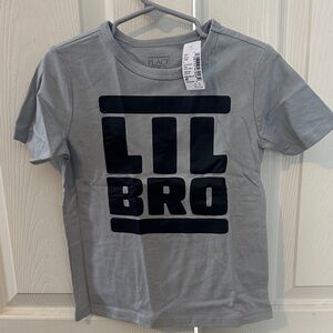 The Children's Place Gray 'Lil Bro' T-Shirt New with Tags 4T
